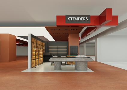 STENDERS Nordic High-end Natural Bath Minimalist Shops 3d model