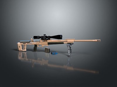 Modern Sniper Gun Sight Sniper Rifle Sci-Fi Sniper Rifle model