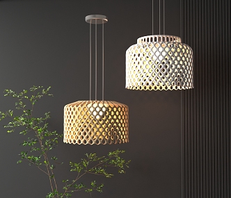 Special-shaped art chandelier 3d model