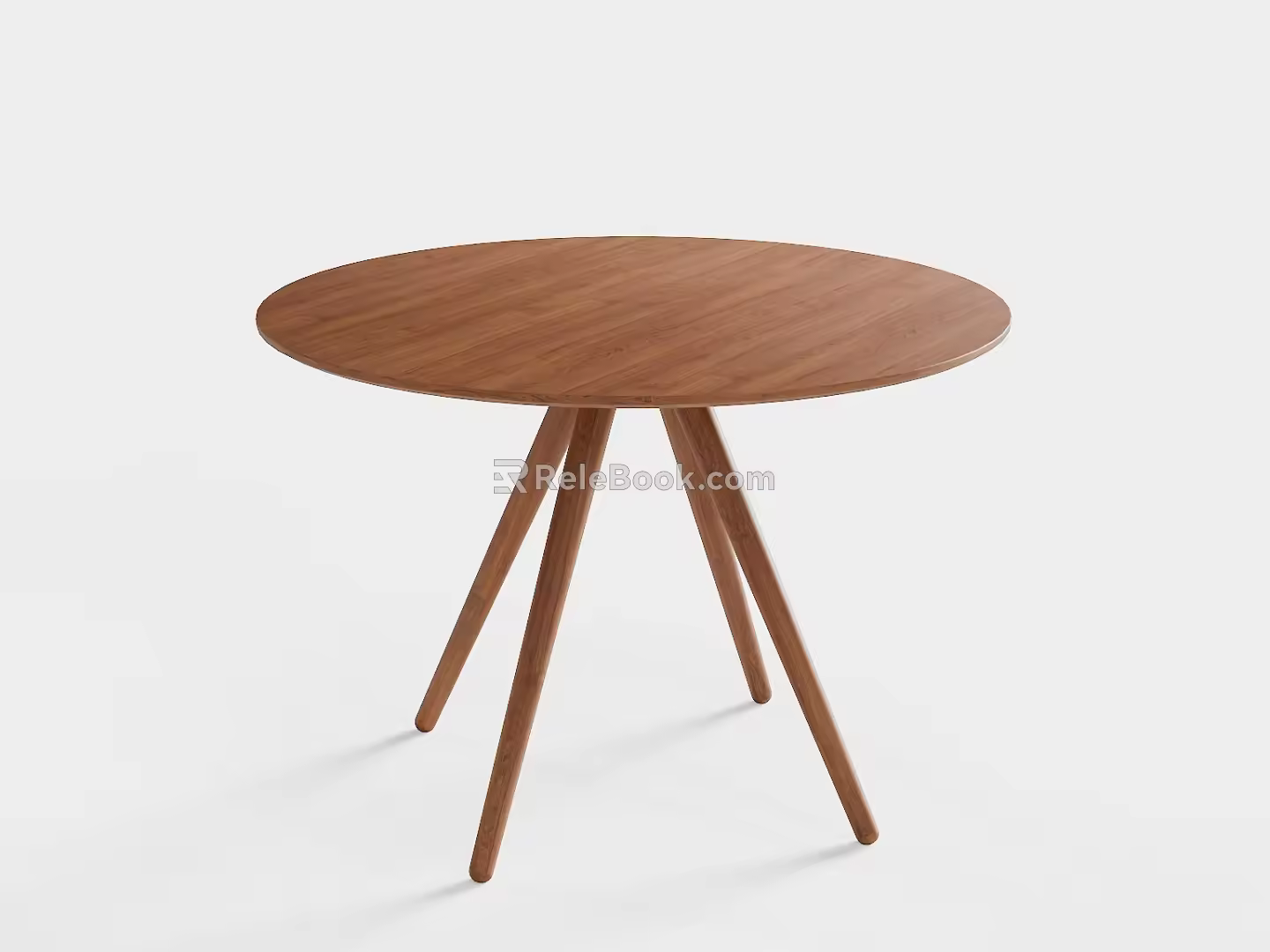 MESA Wooden Round Dining Table 3d model