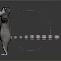 Cartoon Lemur Character Standing With Arms Outstretched Cheerful Expression And Black White Tail