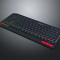 Sleek Black RGB Backlit Keyboard With Colorful LED Lights For Gaming And Office Use