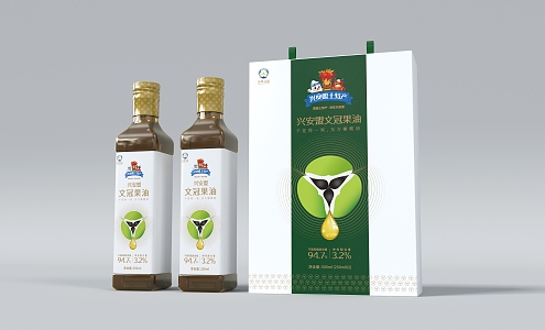 Modern edible oil Xanthoceras sorbifolia oil 3d model