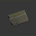 Solid Natural Stone Piece With Rough Surface And Natural Earthy Texture Details