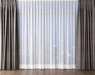 Modern Curtains 3d model