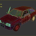 modern car old car old car sedan 3d model