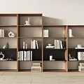 Storage Rack Bookshelf Ornaments 3d model