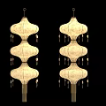 Elegant Layered Hanging Lamps With Tassel Decorations For Home Furniture