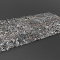 Brick Crushed Stone Building Material Stone Stone Slag Gravel Soil Stone Block Concrete 3d model