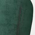Stylish Green And White Chairs With Gray Blanket And Wooden Legs