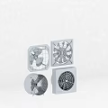 Multiple Air Conditioning Fans With Various Designs And Structures For Cooling Use 3d model