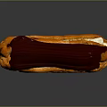 Golden Pastry Éclair With Rich Chocolate Glaze And Cream Filling