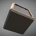 Orange And Black Military Weapon Storage Case With N220592 Label And Metal Latches