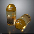 Shiny Gold 44 MAG JHP Bullets With Brass Casing And Engraved Markings
