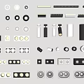 Modern Downlights And Spotlights With Various Designs And Colors For Home Lighting