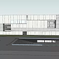 Modern Museum Architecture Shanghai Museum East 3d model