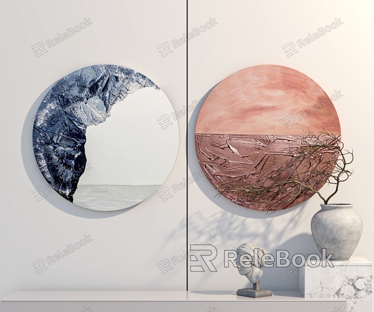 Chinese Hanging Painting Decorative Painting model