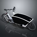 Street Work Cargo Bike With Black White Cargo Box And Practical Design