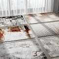 Modern Square Carpet Combo 3d model