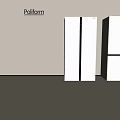 Poliform White Modern Refrigerators With Double And Four Door Design In Minimalist Interior