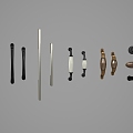 Classical hardware handle 3d model