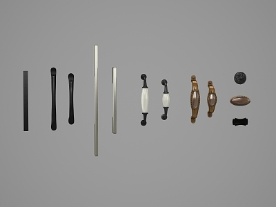 Classical hardware handle 3d model