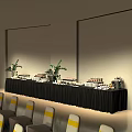 Luxury Tea Break Area In Grand Event Venue With Comfortable Seating And Elegant Lighting