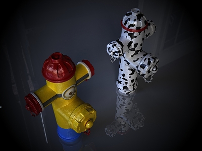 modern fire hydrant 3d model