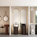Modern Washstand Column Washstand Column Basin Top Basin Faucet Washstand Mirror Column Basin 3d model
