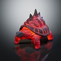 Modern Flame Turtle Volcanic Turtle Hell Turtle 3d model