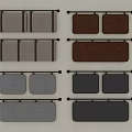 Various Colored Headboard Cushions with Linen and Leather Materials for Bedroom Decor
