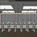 Classroom School Study Room Reading Room Single-storey Classroom Ordinary Classroom Manual Room 3d model