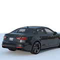 Black Audi Sedan With Modern Sporty Design And Sleek Exterior Features