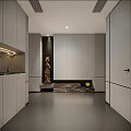 Modern Minimalist Open Plan Living And Dining Room With Cozy Sofa And Stylish Dining Sets