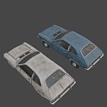 Abandoned Pinto Car 3d model