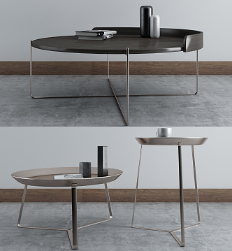 Modern coffee table coffee table combination 3d model