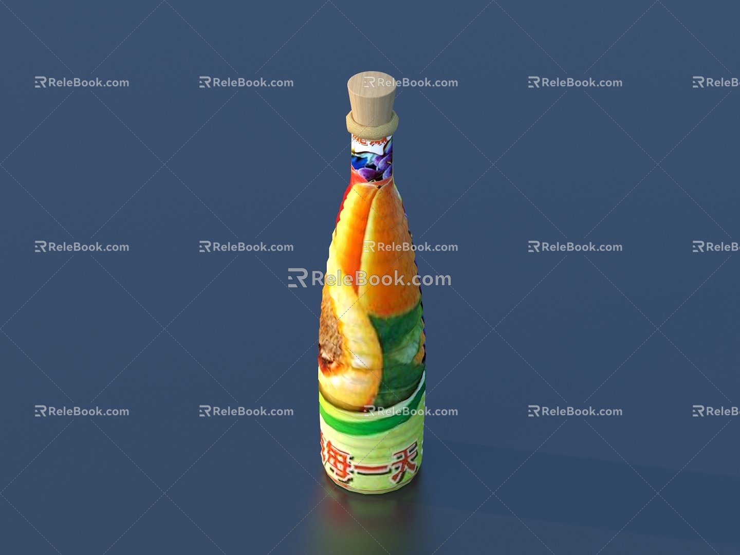 Beverage bottle sketch 3d model