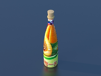 Beverage bottle sketch 3d model