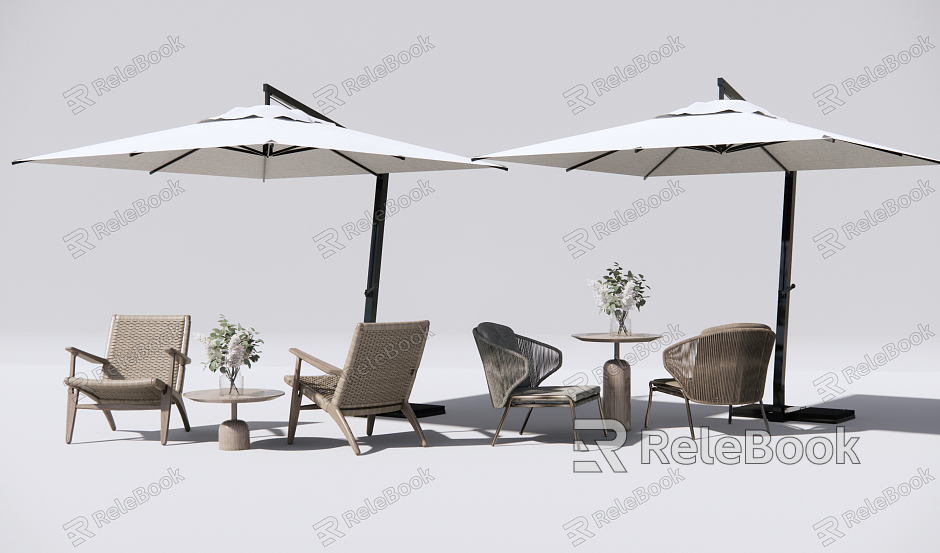 Modern Outdoor Table and Chair Outdoor Leisure Table and Chair model