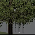 Modern Office Building With White Exterior Large Glass Windows Front Porch And Parking Area
