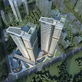 Modern High Rise Buildings Featuring Glass Windows And Balconies In Urban Skyline
