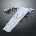 Modern fighter sci-fighter sci-fighter space fighter 3d model