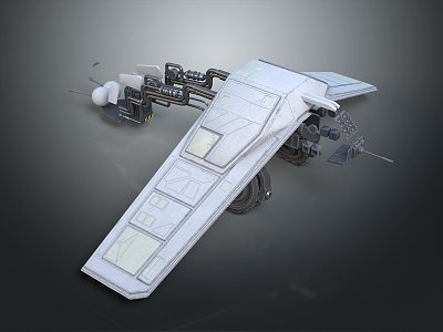 Modern fighter sci-fighter sci-fighter space fighter 3d model