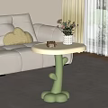Modern cream side 3d model