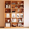 Decorative Cabinet Storage Rack Bookshelf 3d model