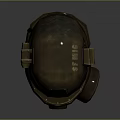 Safety Helmet With Gas Mask And Green Goggles For Protective Wear