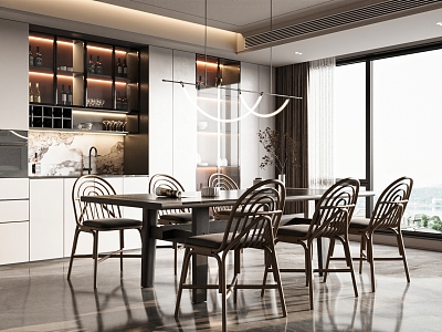 Modern Restaurant 3d model