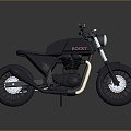 Motorcycle Two Wheels Motocross Motorcycle Road Race Motorcycle 3d model