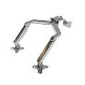 Ergonomic Adjustable Metal Monitor Arm Bracket With Sturdy Flexible Mounting Base