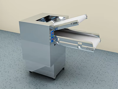 Stainless Steel Industrial Conveyor Equipment With Mobile Wheels And Modern Design For Commercial Use 3d model